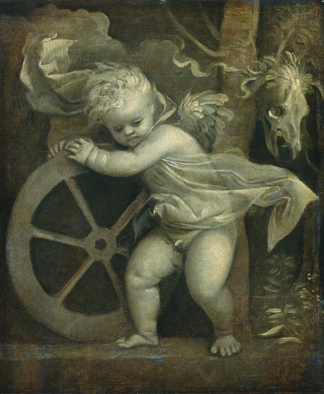 Cupid with the Wheel of Time by Titian