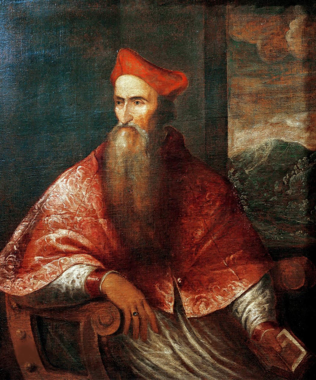 Portrait of Cardinal Pietro Bembo, 1545-1546 by Titian