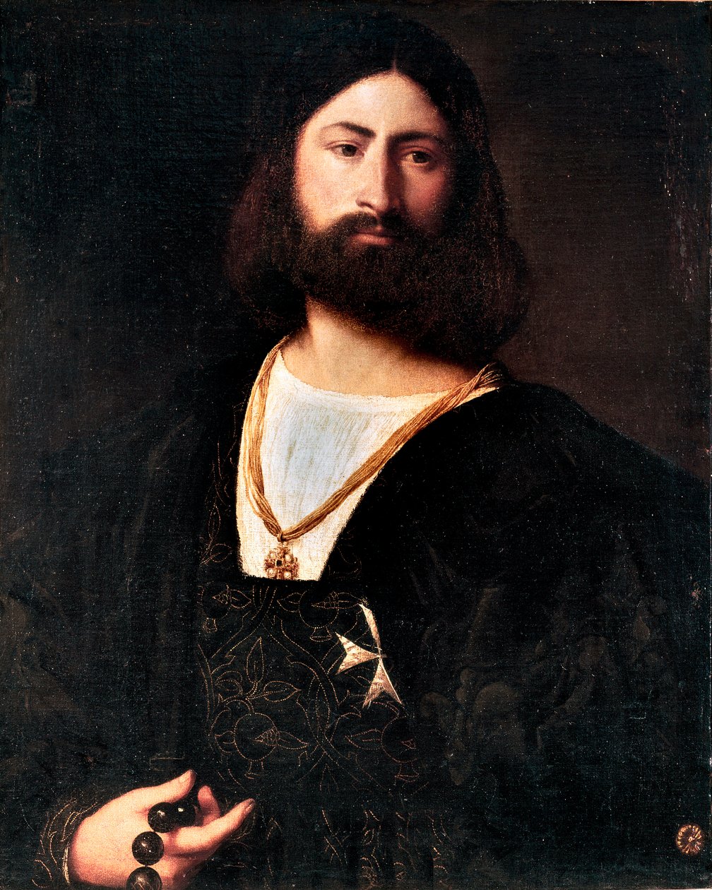 Portrait of a Knight of Malta by Tiziano Vecelli
