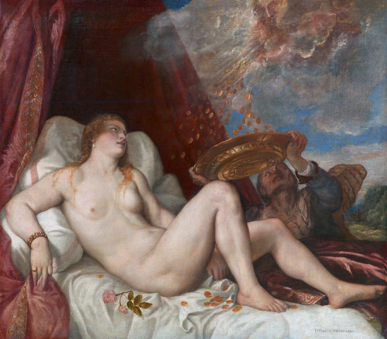 Danaë by Tiziano Vecelli
