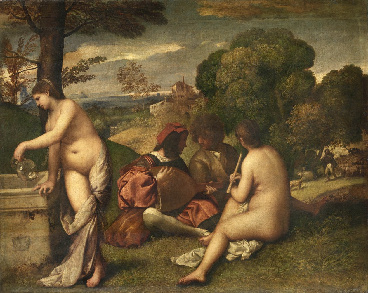 The Pastoral Concert by Tiziano Vecelli