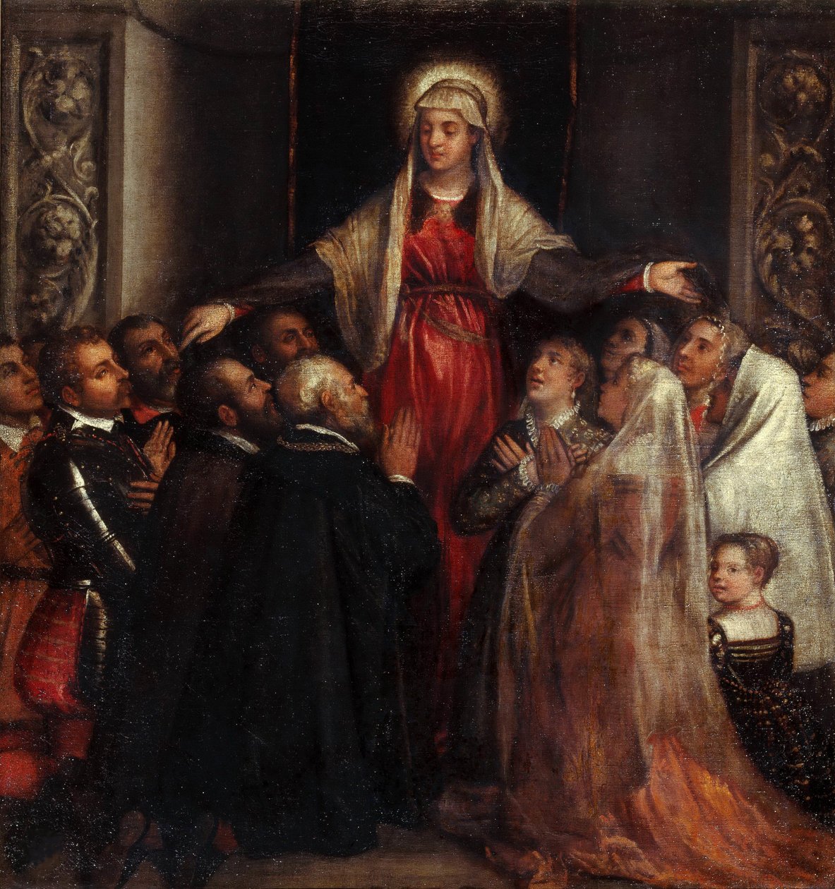Madonna of Mercy, 1573 by Tiziano Vecelli