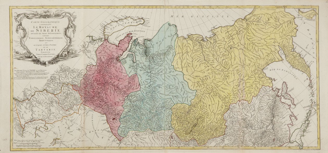 Map of the Russian Empire by Tobias Conrad Lotter