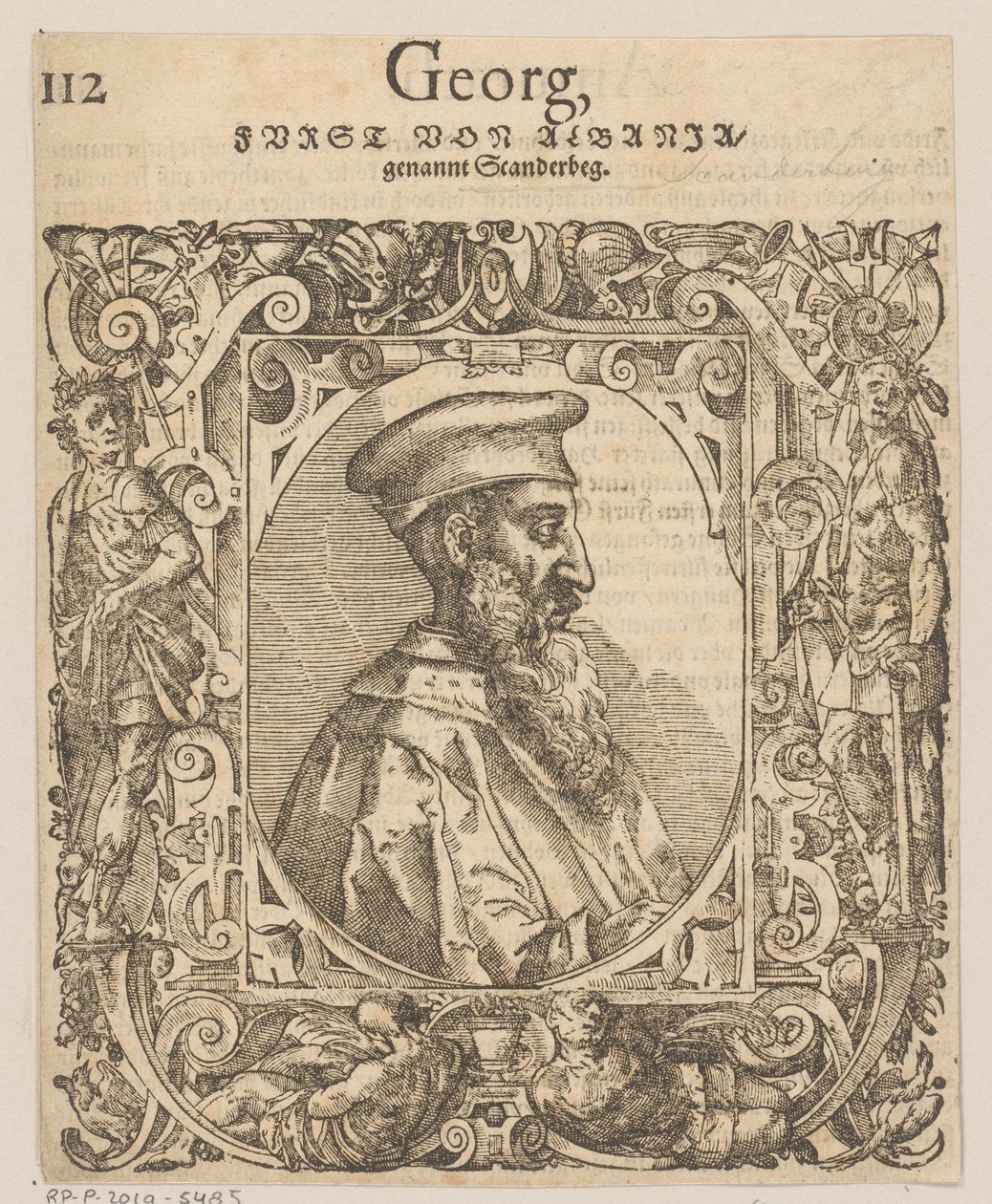 Portrait of Skanderbeg by Tobias Stimmer