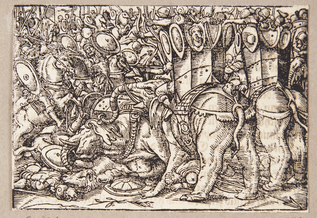 The Battle Between the Romans and the Tarentines by Tobias Stimmer