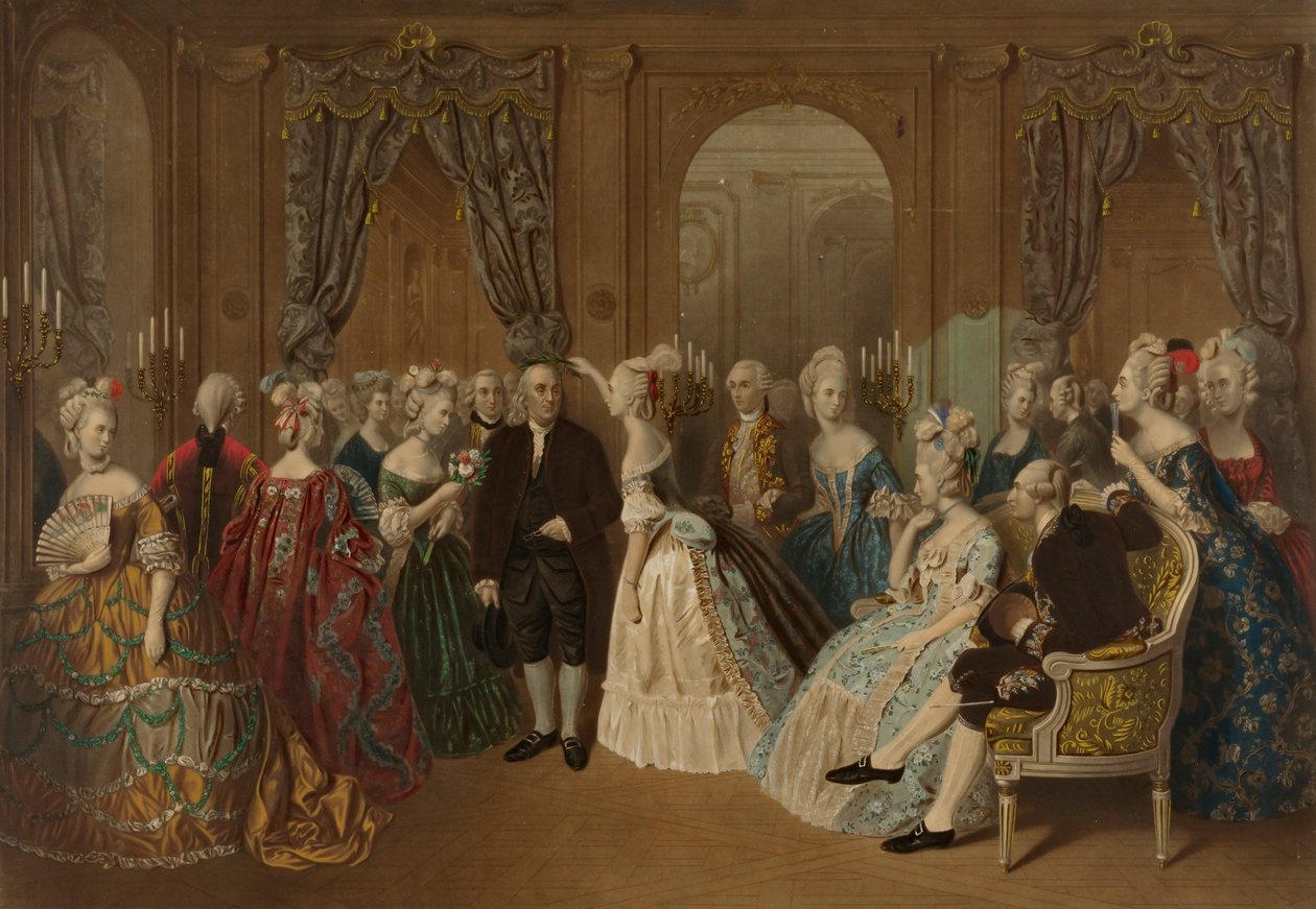 Franklin at the Court of France--1778 by Todros Geller