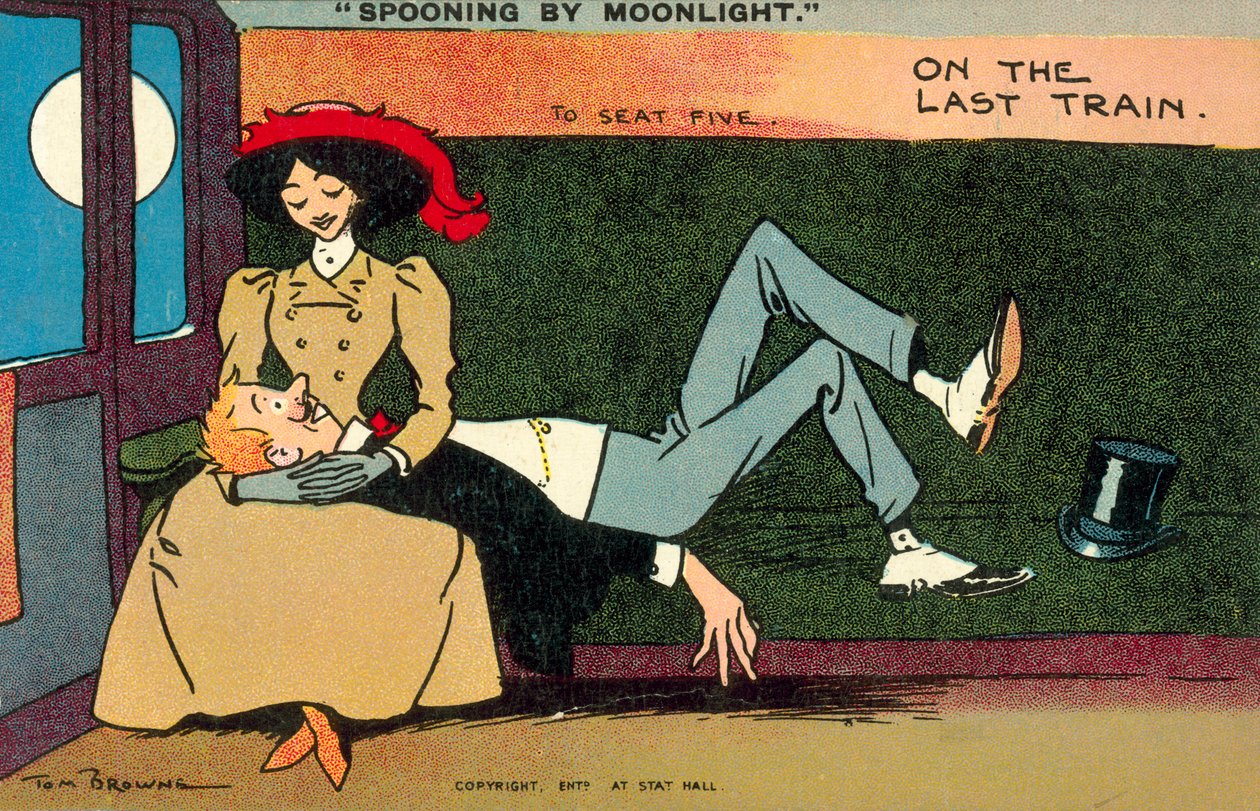 Spooning by Moonlight, On The Last Train by Tom Browne