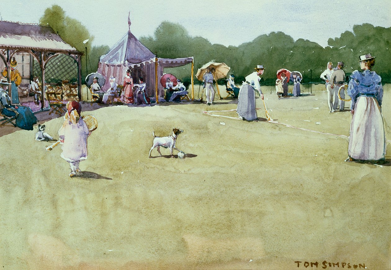 The Tennis Party by Tom Simpson