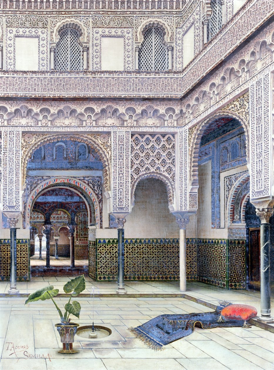 Interior of a Palace, Seville by Tomas Aceves