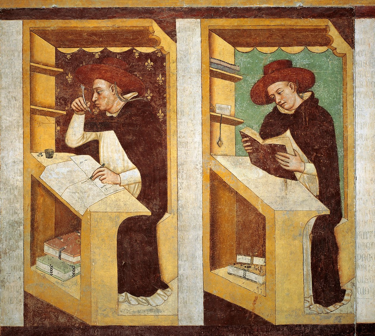 Dominican Monks (detail) by Tomaso da (late 15th century) Modena