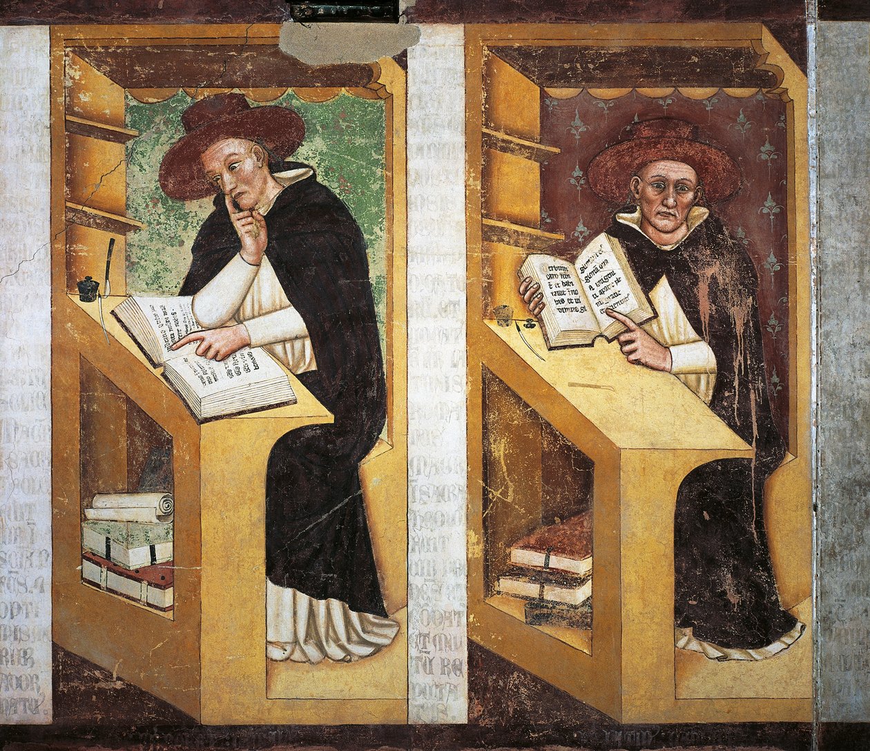 Dominican Monks (detail) by Tomaso da (late 15th century) Modena
