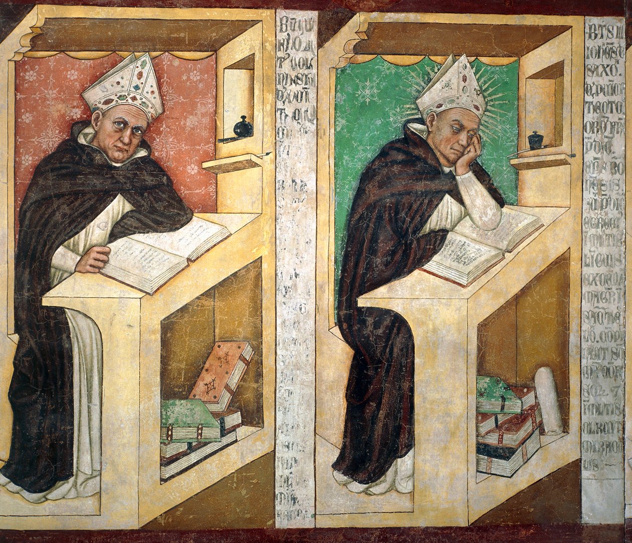 St Albert Great (detail) by Tomaso da (late 15th century) Modena