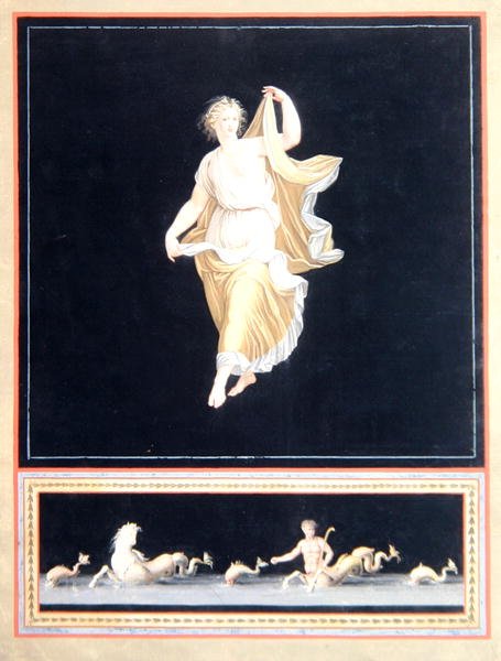Copy of a Pompeian Allegorical Painting, a Panoramic Wallpaper Design, c.1790 by Tommaso Piroli