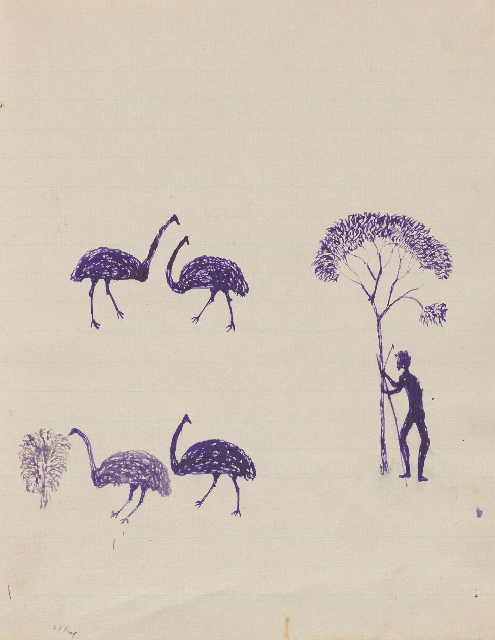 Activities of Aboriginals and Whites by Tommy McRae