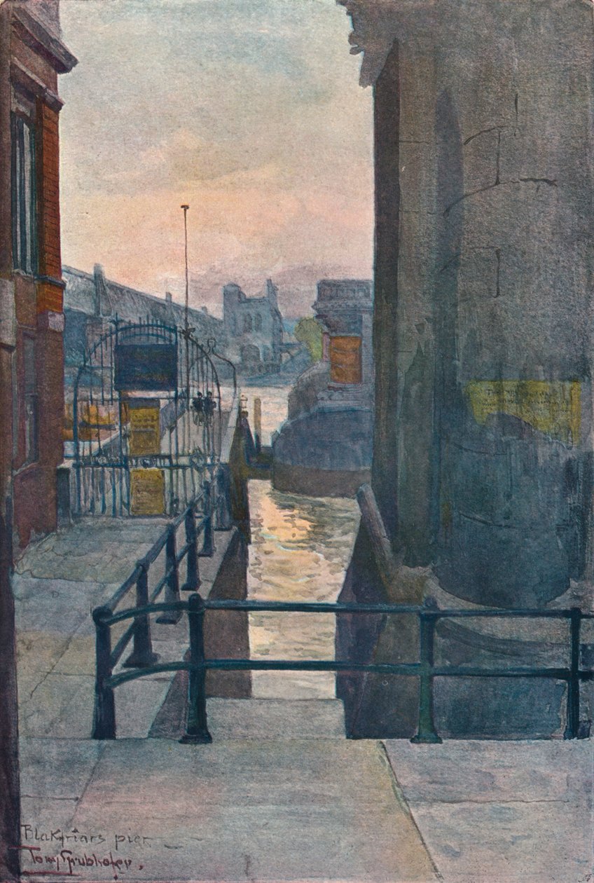 Blackfriars Pier, c1901 by Tony Grubhofer