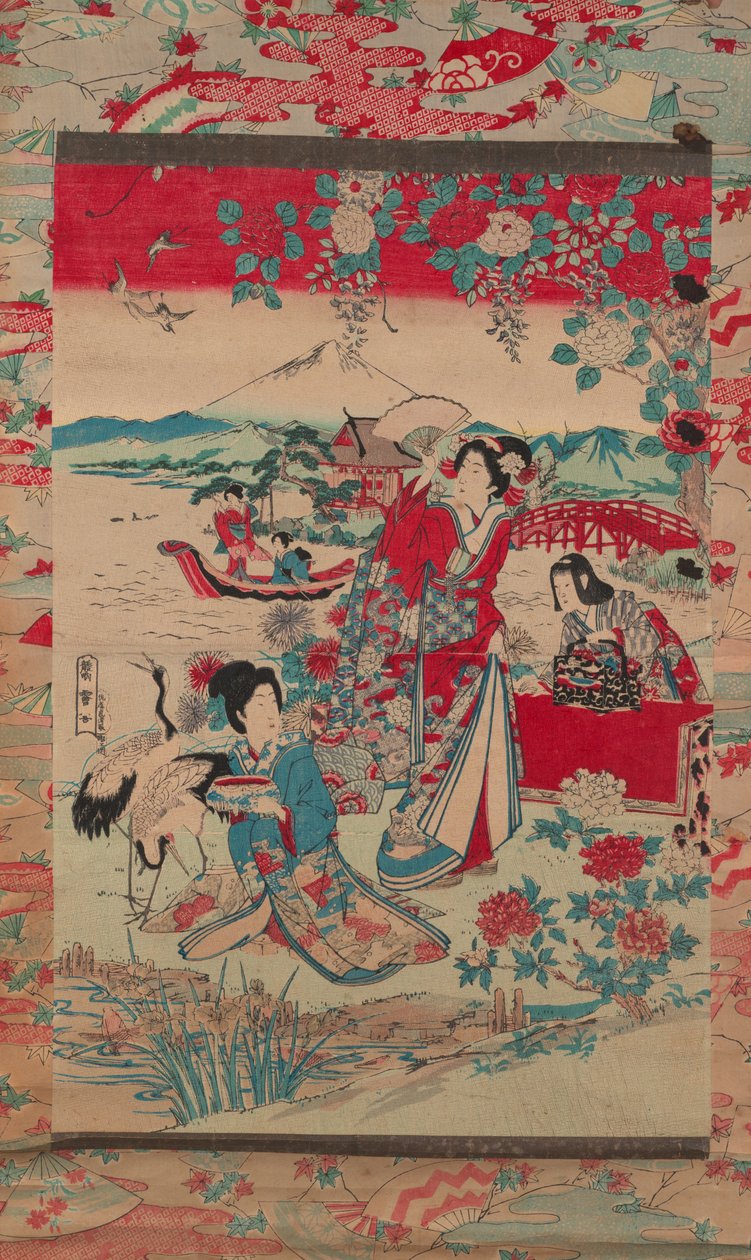 Geishas in a Landscape, c.1870-80 by Torakiyo Sato Torakiyo Sato