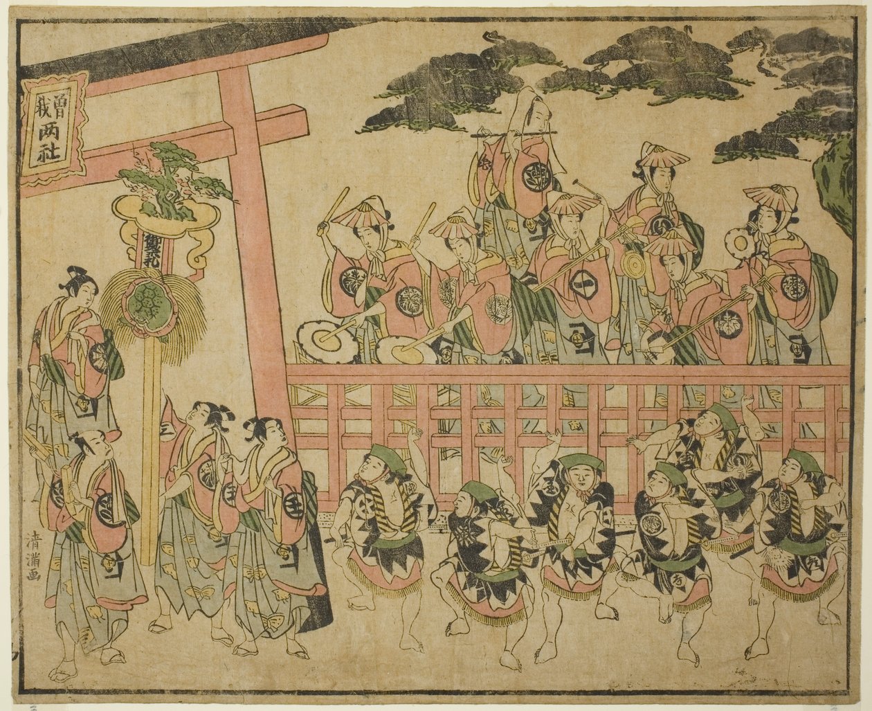 The Soga Festival by Torii Kiyomitsu I