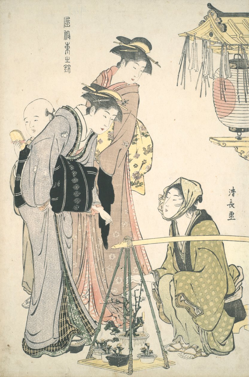 Buying Potted Plants: Brocades of the East by Torii Kiyonaga
