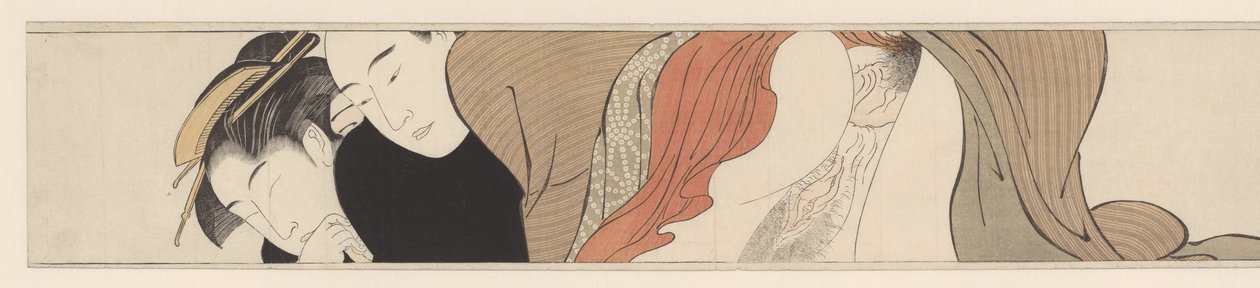 Geisha with Closed Eyes by Torii Kiyonaga