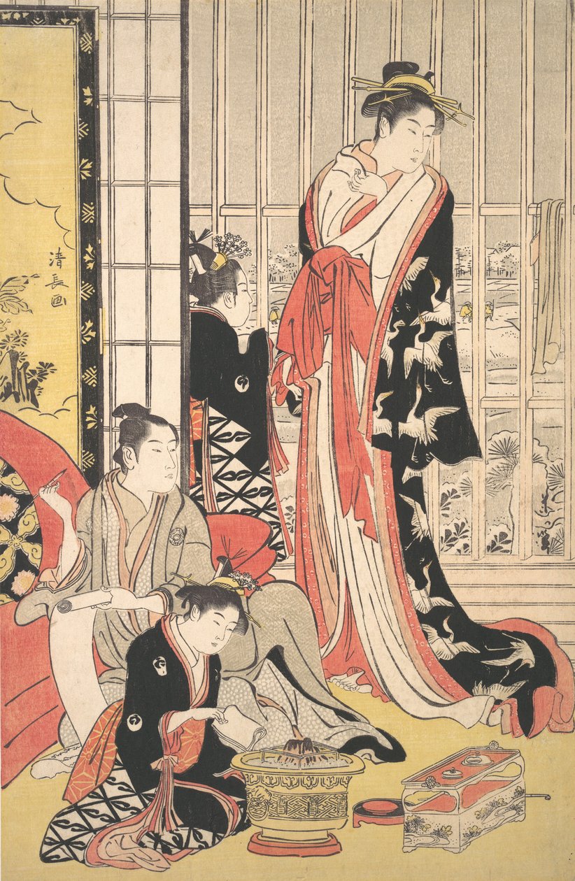 Interior Scene, ca. 1788 by Torii Kiyonaga