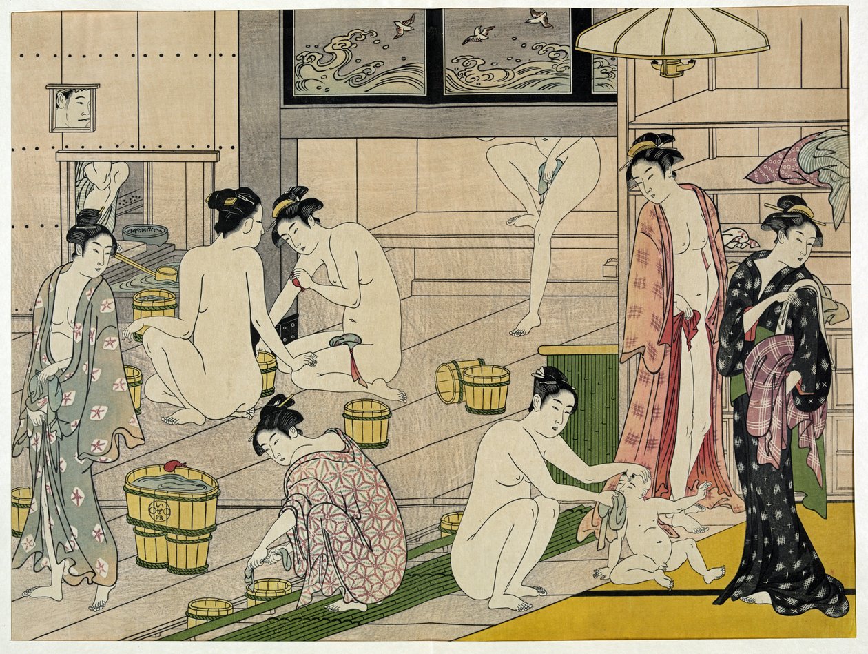 The Bathhouse Women by Torii Kiyonaga