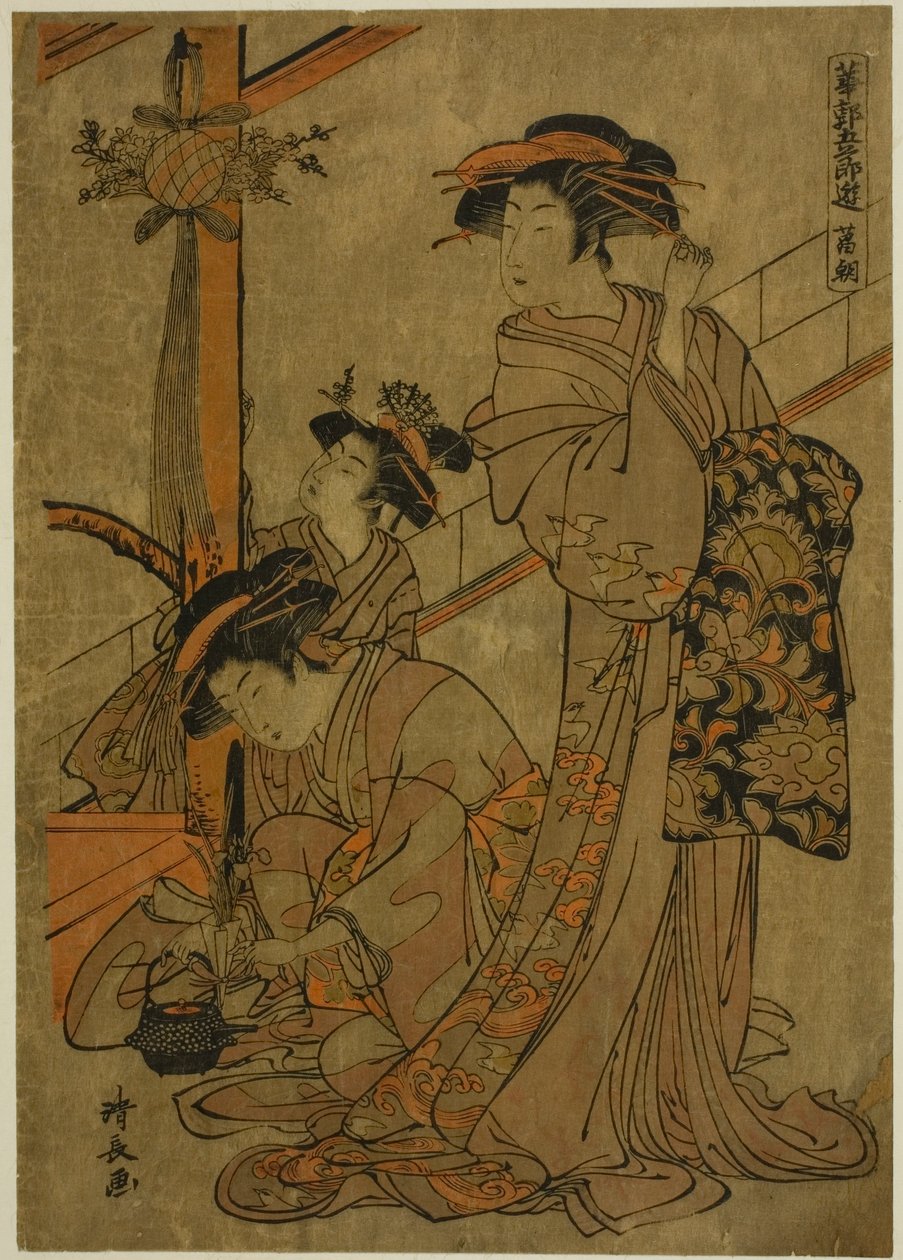 Morning of Iris, from the series "Five Festivals in the Pleasure Quarters" by Torii Kiyonaga