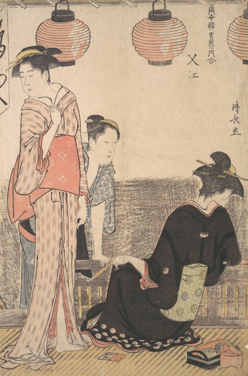 Scene in Nakasu, a District of Edo, 1783 by Torii Kiyonaga