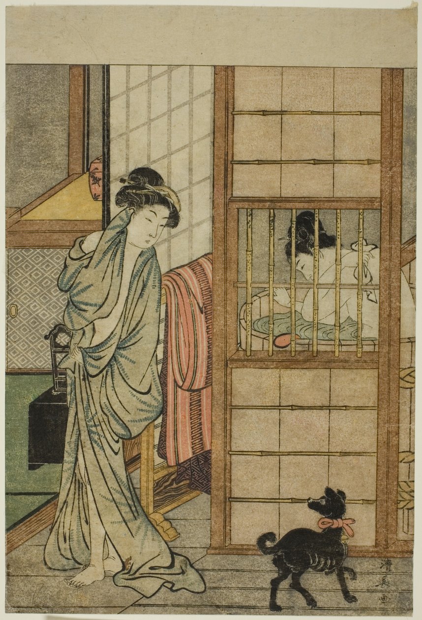 Woman After a Bath, from "Comparison of Alluring Beauties" by Torii Kiyonaga