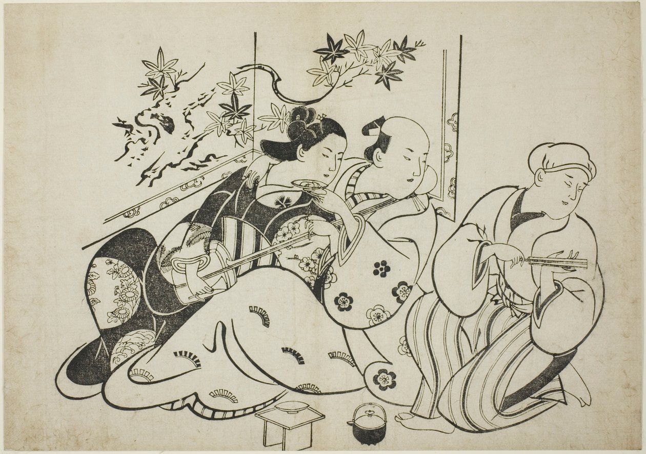 A Professional Buffoon, from an Untitled Series of 12 Prints by Torii Kiyonobu I