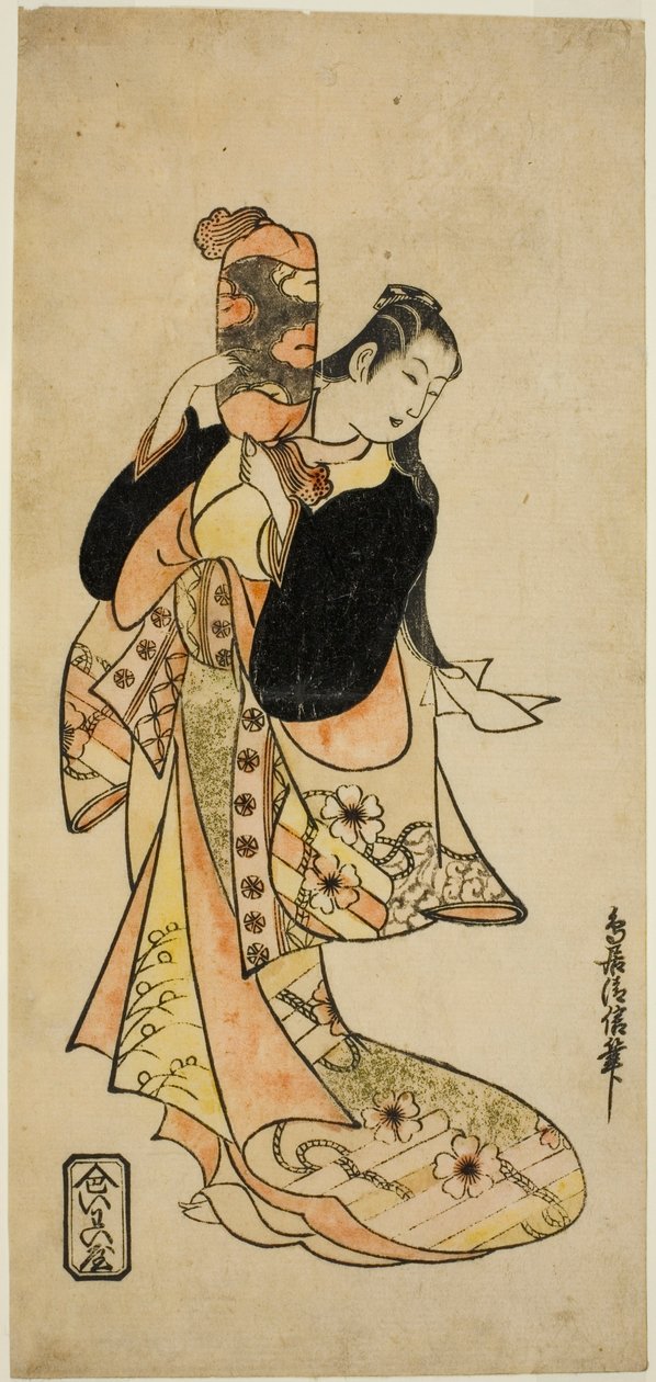 The Actor Ichikawa Monnosuke I as Oiso no Tora in the play 