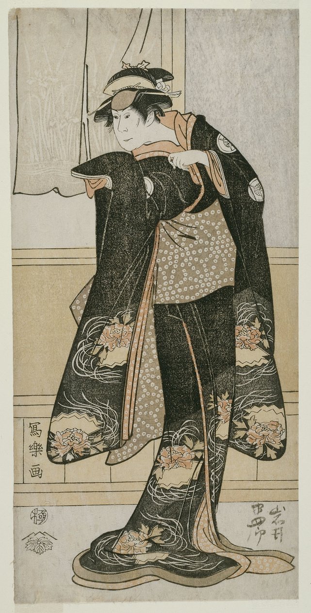 The Actor Iwai Hanshiro IV as Otoma, Daughter of Ohina from Inamuragasaki in Kamakura by Toshusai Sharaku