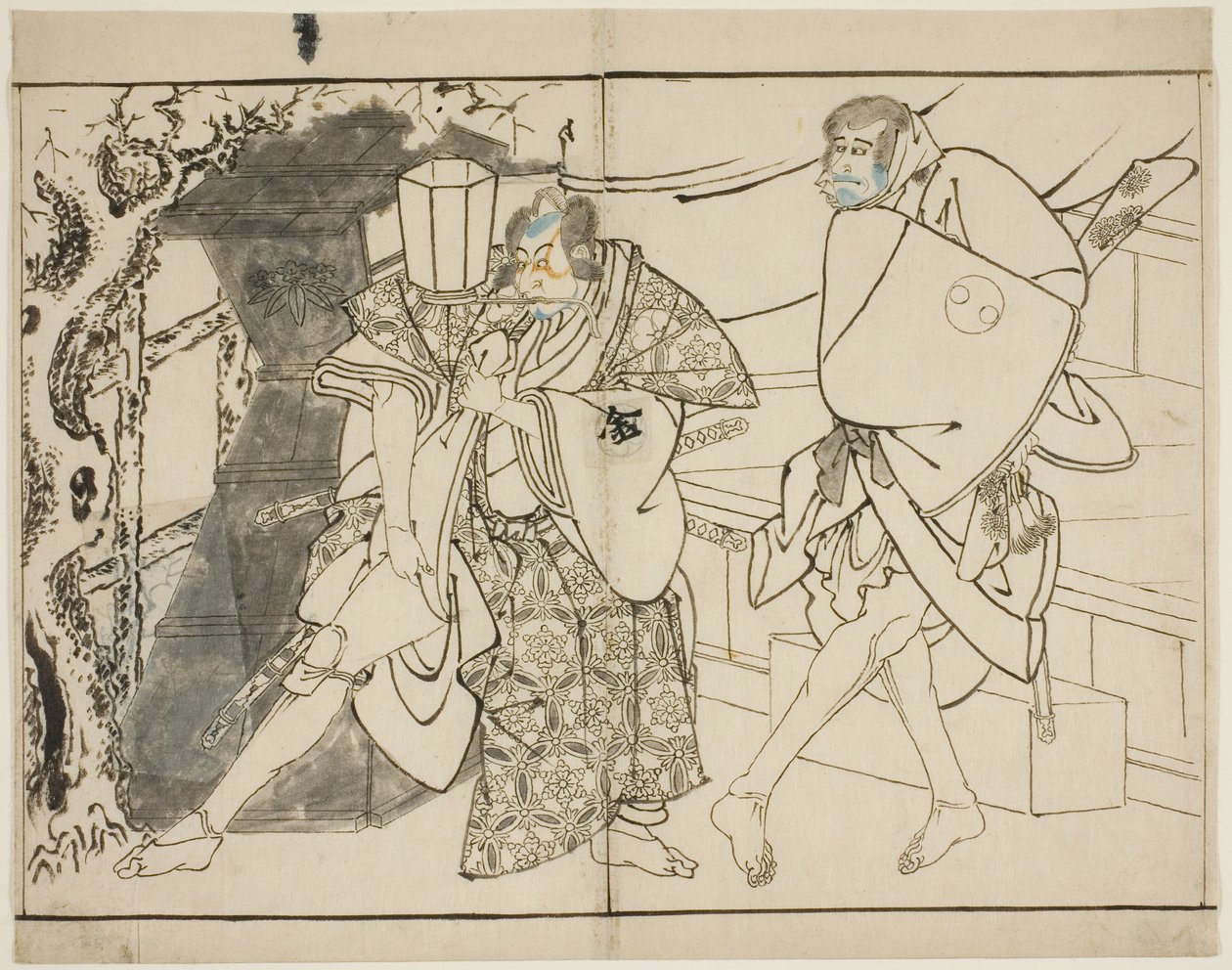 The Actors Arashi Ryuzo and Morita Kanya VIII by Toshusai Sharaku