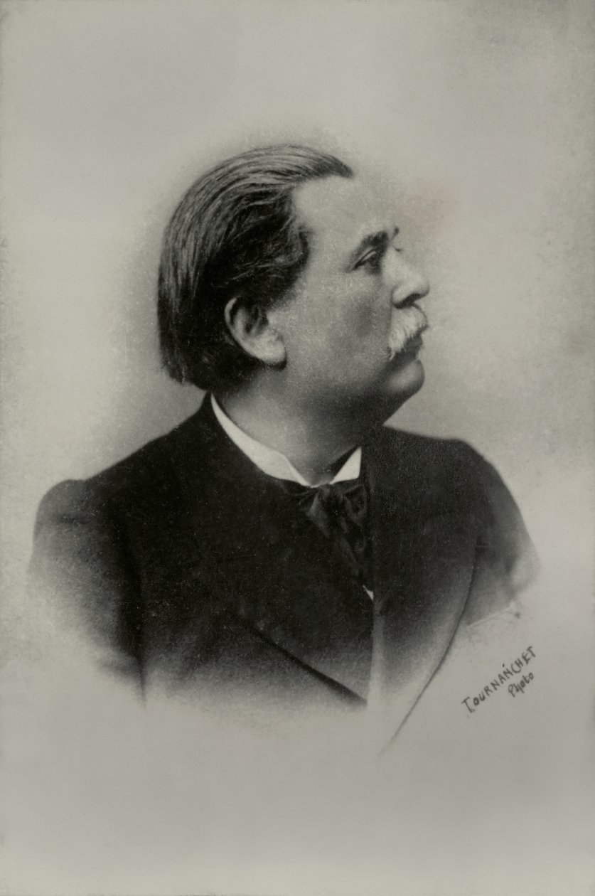 Portrait of the French Billiard Player Maurice Vignaux by Tournanchet