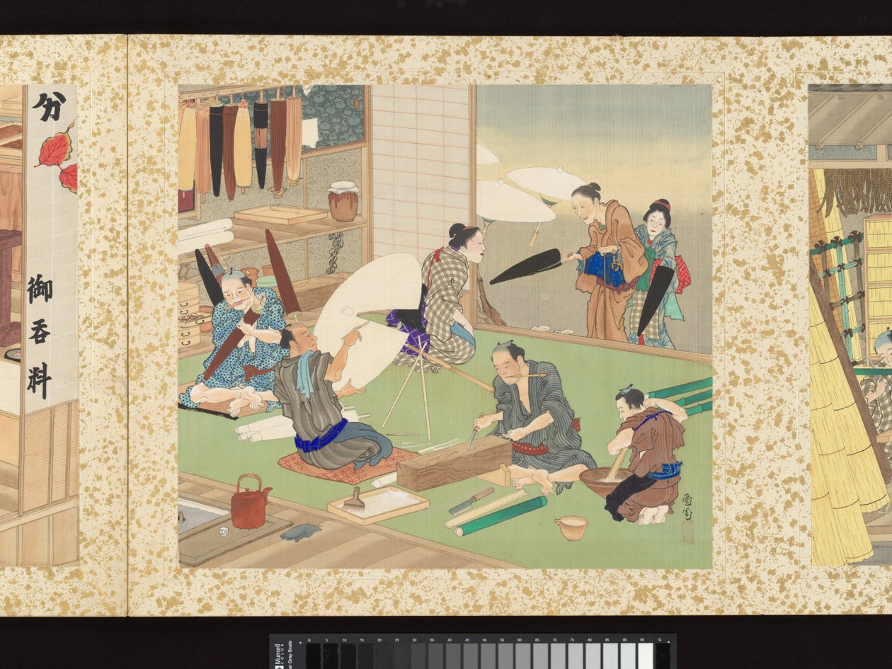 Artisans, Beauties, and Annual Events by Toyohara Kunichika