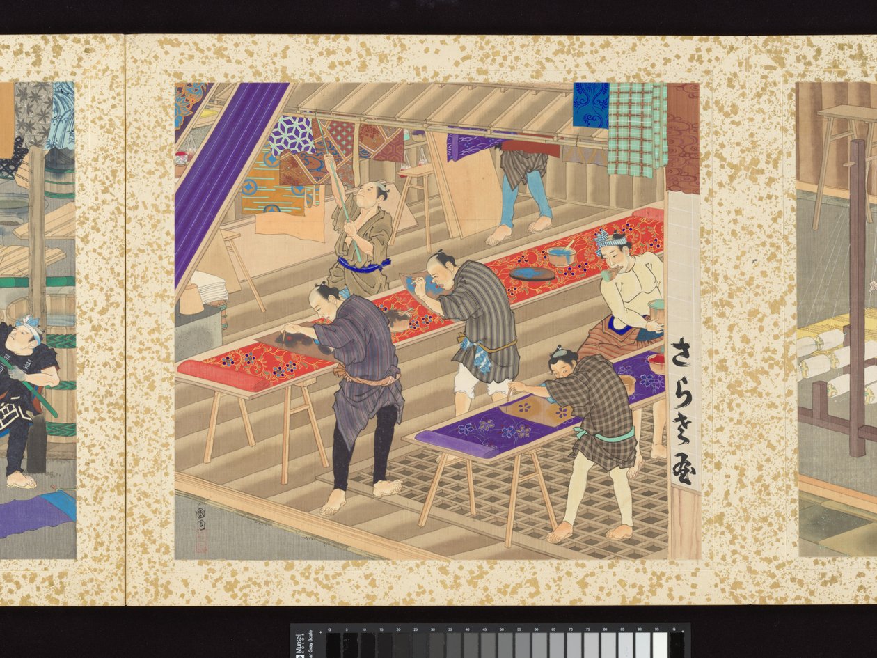 Artisans, Beauties, and Annual Events by Toyohara Kunichika