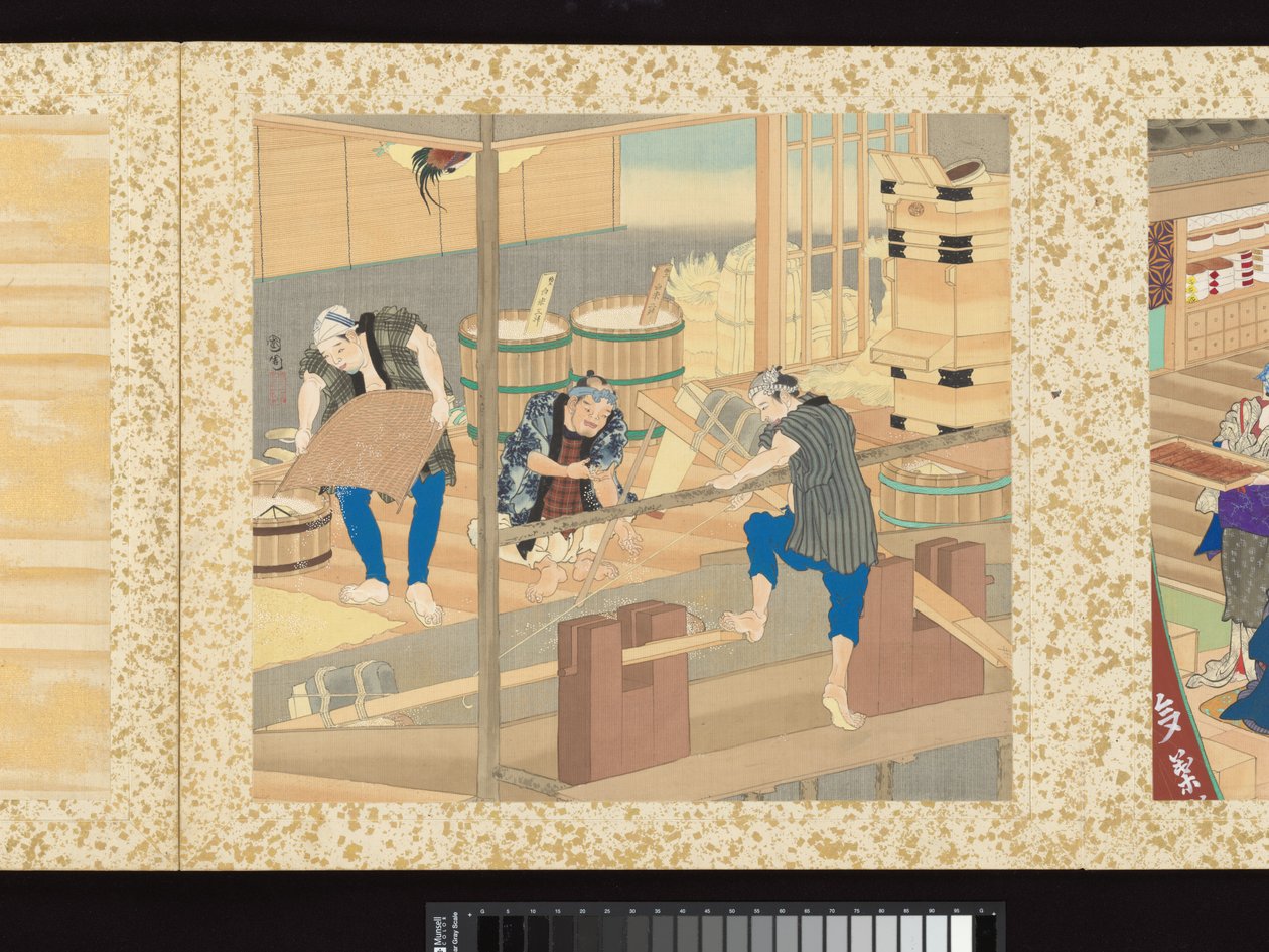 Artisans, Beauties, and Annual Events by Toyohara Kunichika