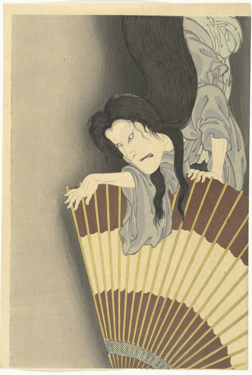 Samurai Aoyama and the Ghost Okiku by Toyohara Kunichika
