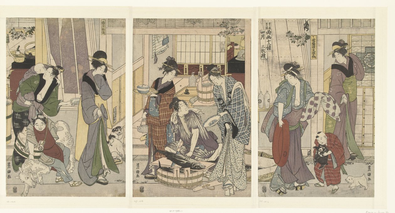 Fish Seller (series title) by Toyokuni (II) , Utagawa