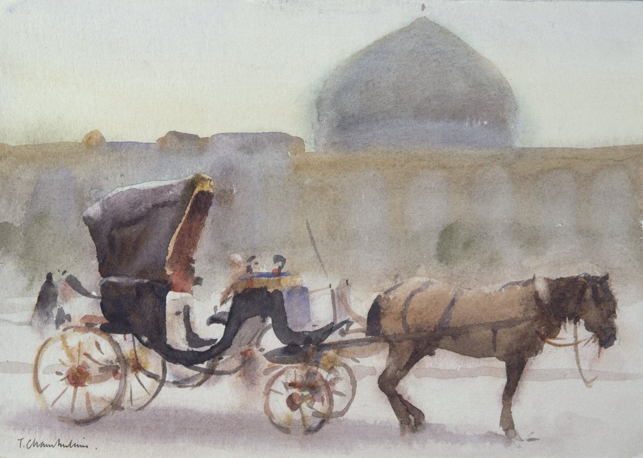 Horse and Carriage, Naghshe Jahan Square, Isfahan by Trevor Chamberlain