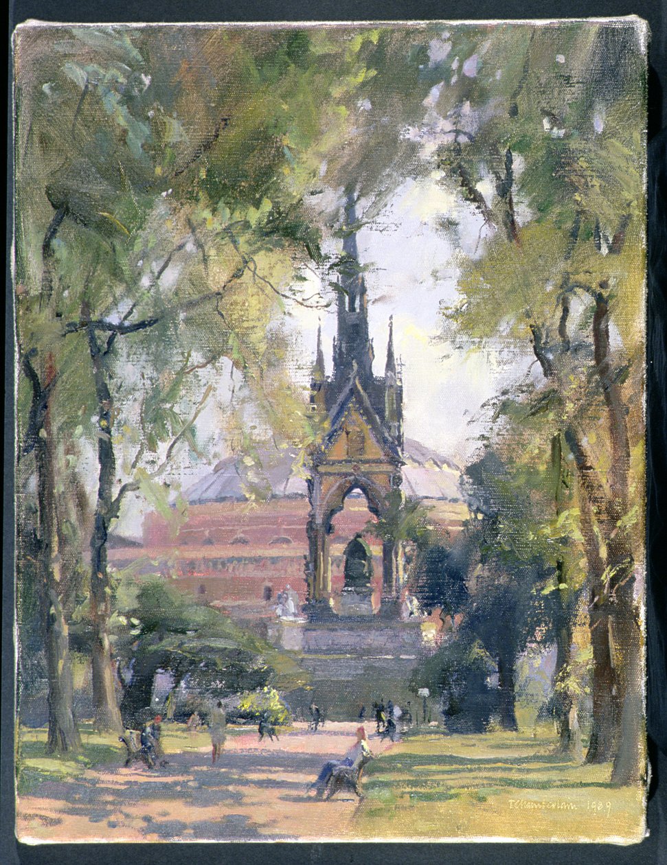 Summer, Albert Memorial, 1989 by Trevor Chamberlain