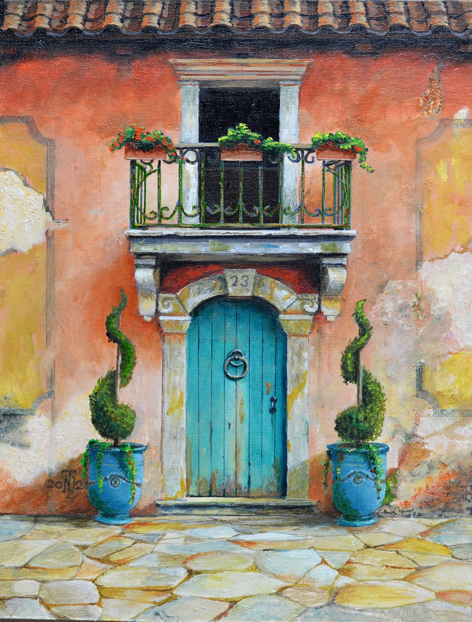 Anduze Planters, Aix-en-Provence, France, 2024 by Trevor Neal