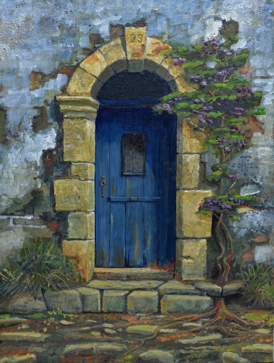 Blue Door, Paxos, Greece, 2024 by Trevor Neal