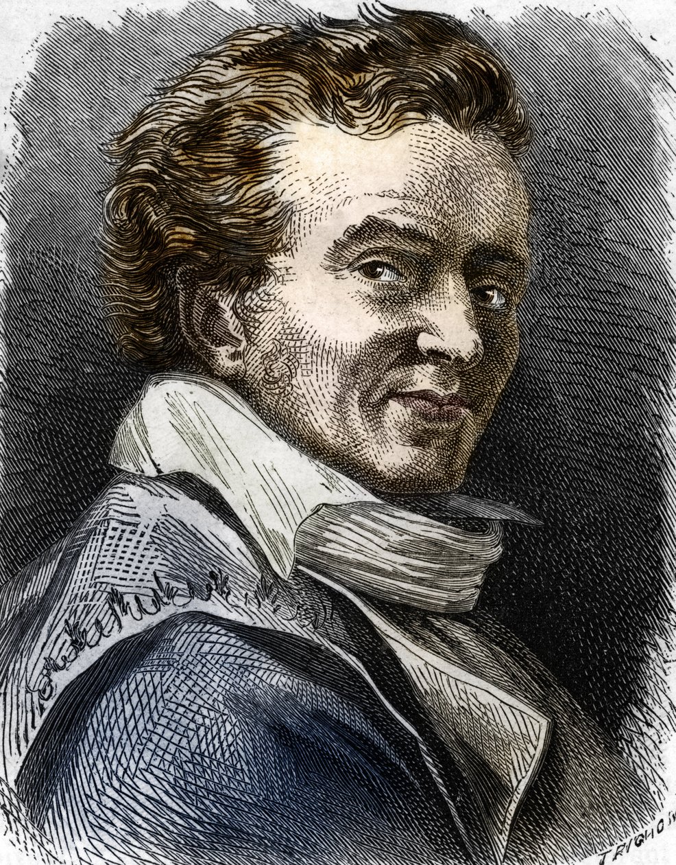 Portrait of Dominique Vivant Denon, engraver, writer, diplomat, administrator by Trichon (after)