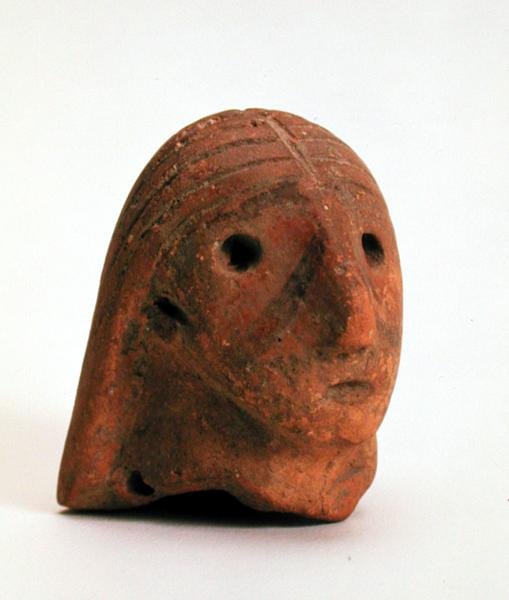 Head of a female figurine, Krinichki, 4th millennium BC by Tripolye Tripolye