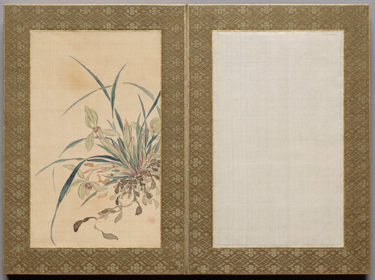 Painting from Flowers and Grasses by Tsubaki Chinzan