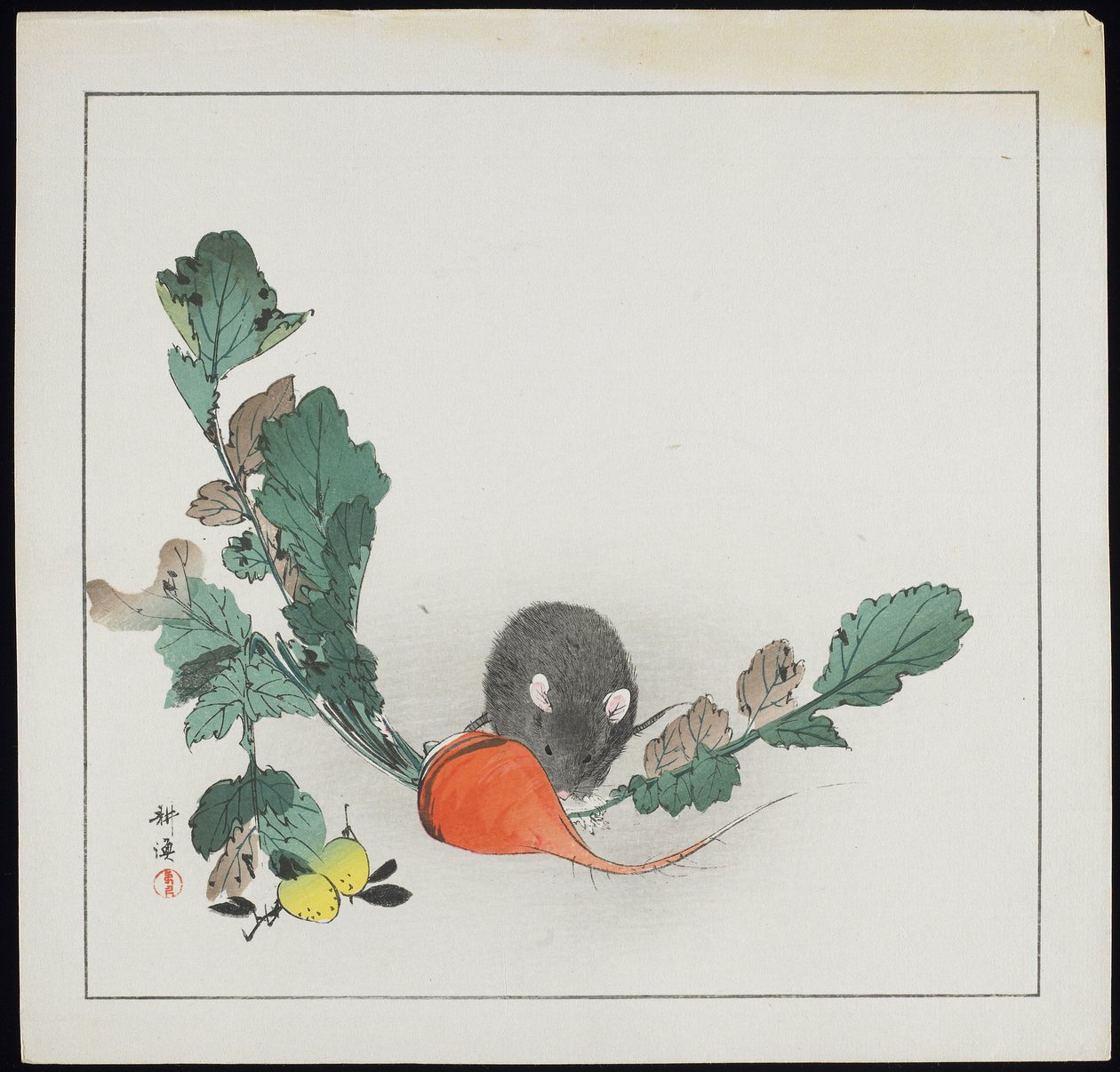 Mouse and Carrot by Tsukioka Kogyo