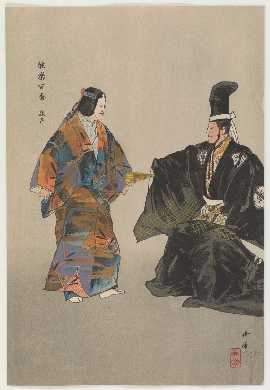 A Poor Young Fisherman Of Fujito by Tsukioka Kogyo