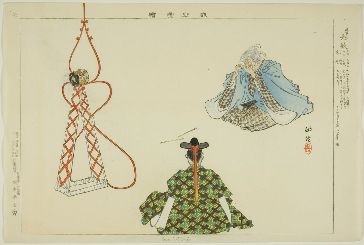 Sora Zutsumi, from the series "Pictures of No Performances" by Tsukioka Kogyo