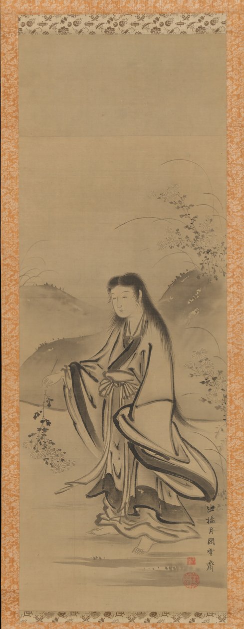 Kiku Jido Chrysanthemum Boy by Tsukioka Sessai