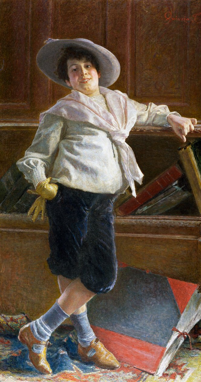 Portrait of young man by Tullio Salvatore Quinzio